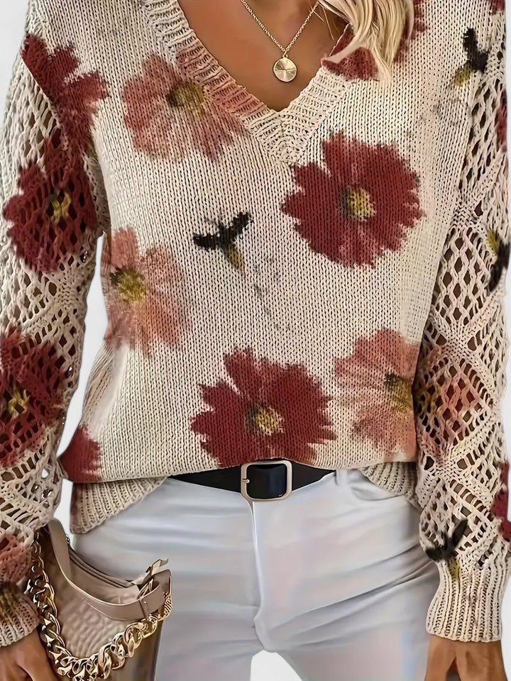 Kaiti | Elegant Floral Sweater