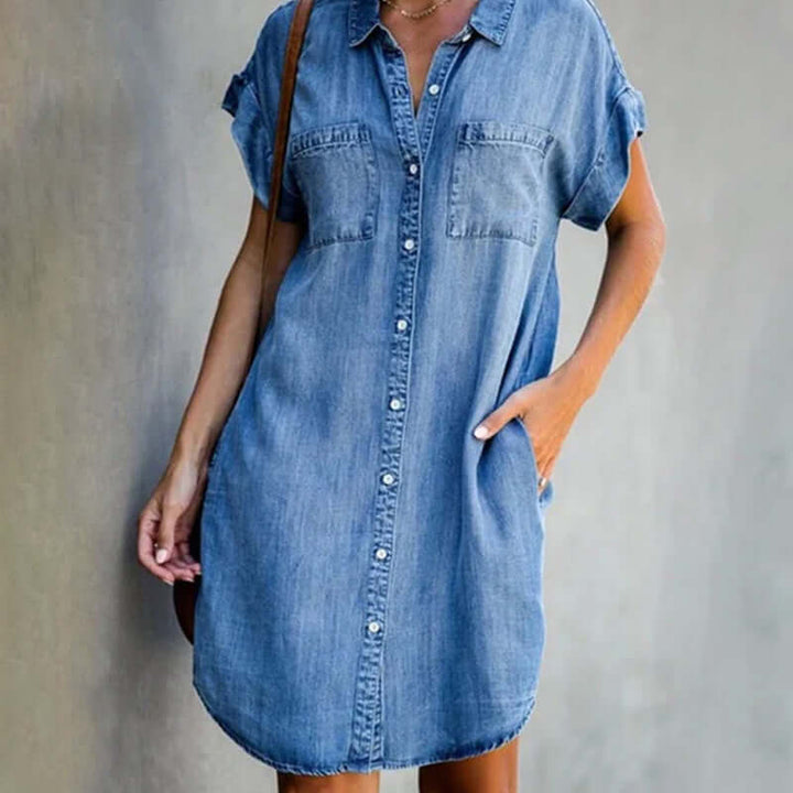 Rina - Chic Denim Dress