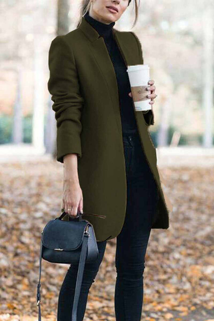 Chic Stand-Up Collar Jacket