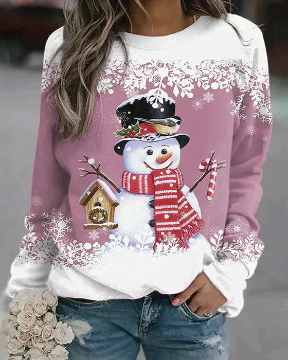 Freda - Colorful Snowman Sweater Design