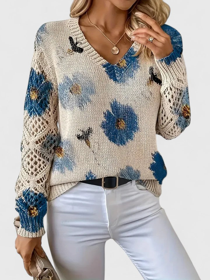 Kaiti | Elegant Floral Sweater