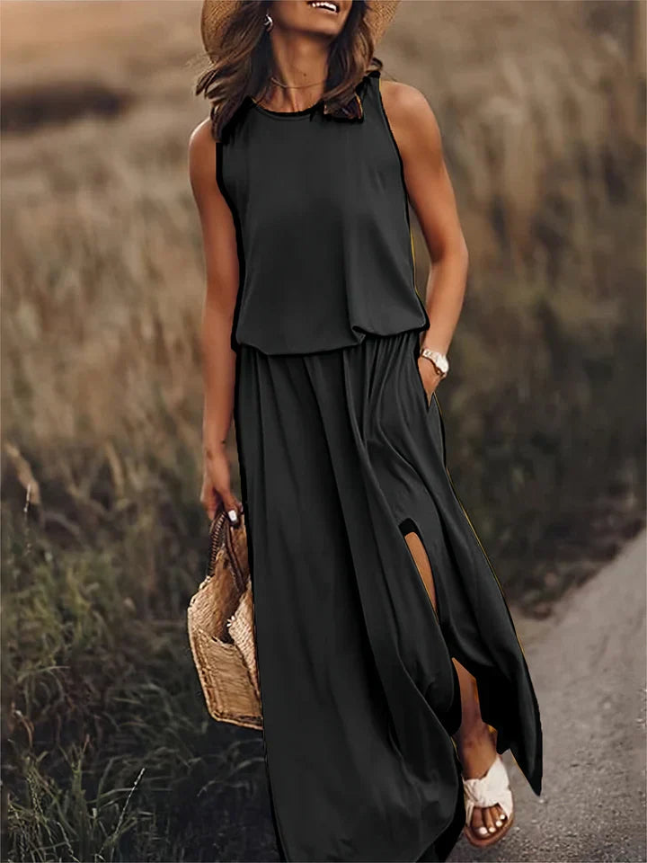 Women’s Solid Color Maxi Dress