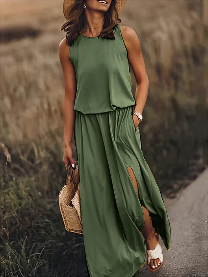 Women’s Solid Color Maxi Dress