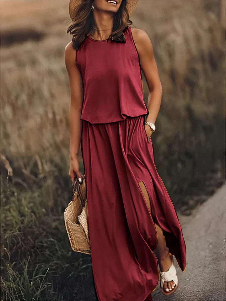 Women’s Solid Color Maxi Dress