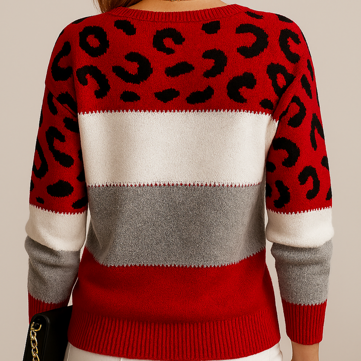 Pascaline | Leopard Print Casual Sweater