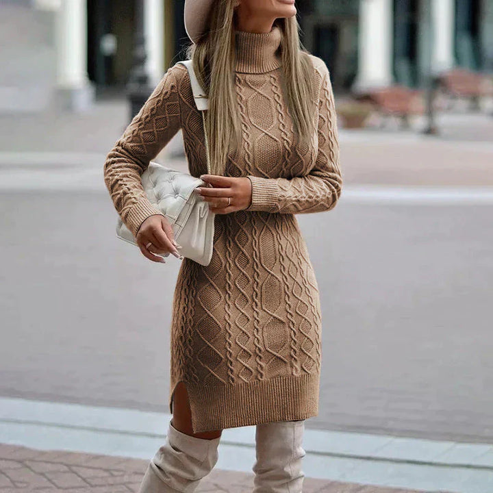 Chic Knit Winter Dress