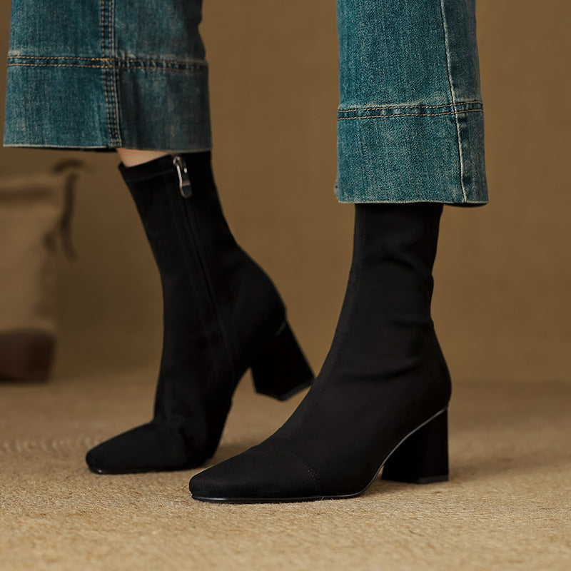 Aelis Genuine Suede Boots