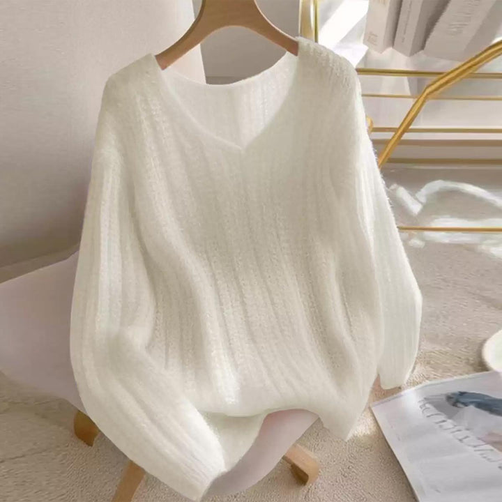 Classy Long Sleeve Plain Sweater