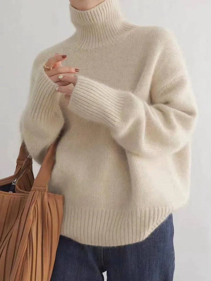 Stylish Women's Knit Turtleneck Pullover