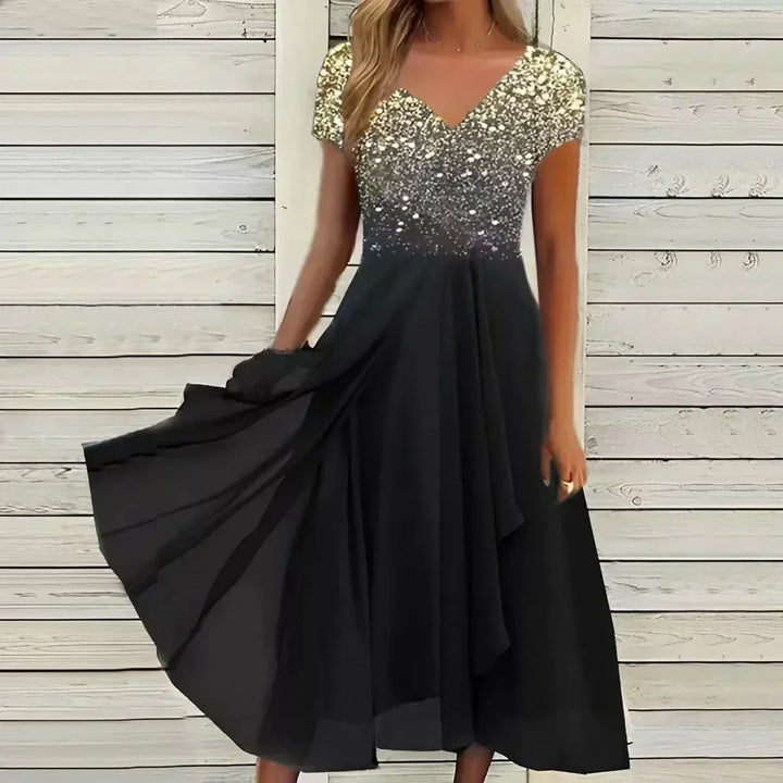 Elegant Women's Chiffon Evening Gown