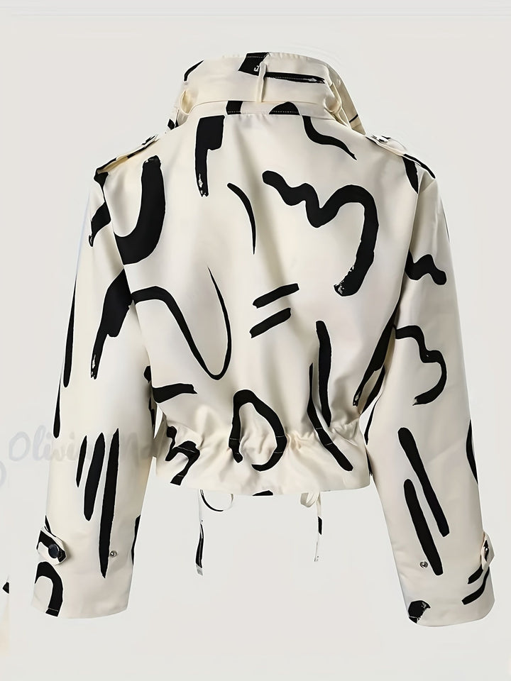 Stylish Women's Stand-Up Collar Jacket