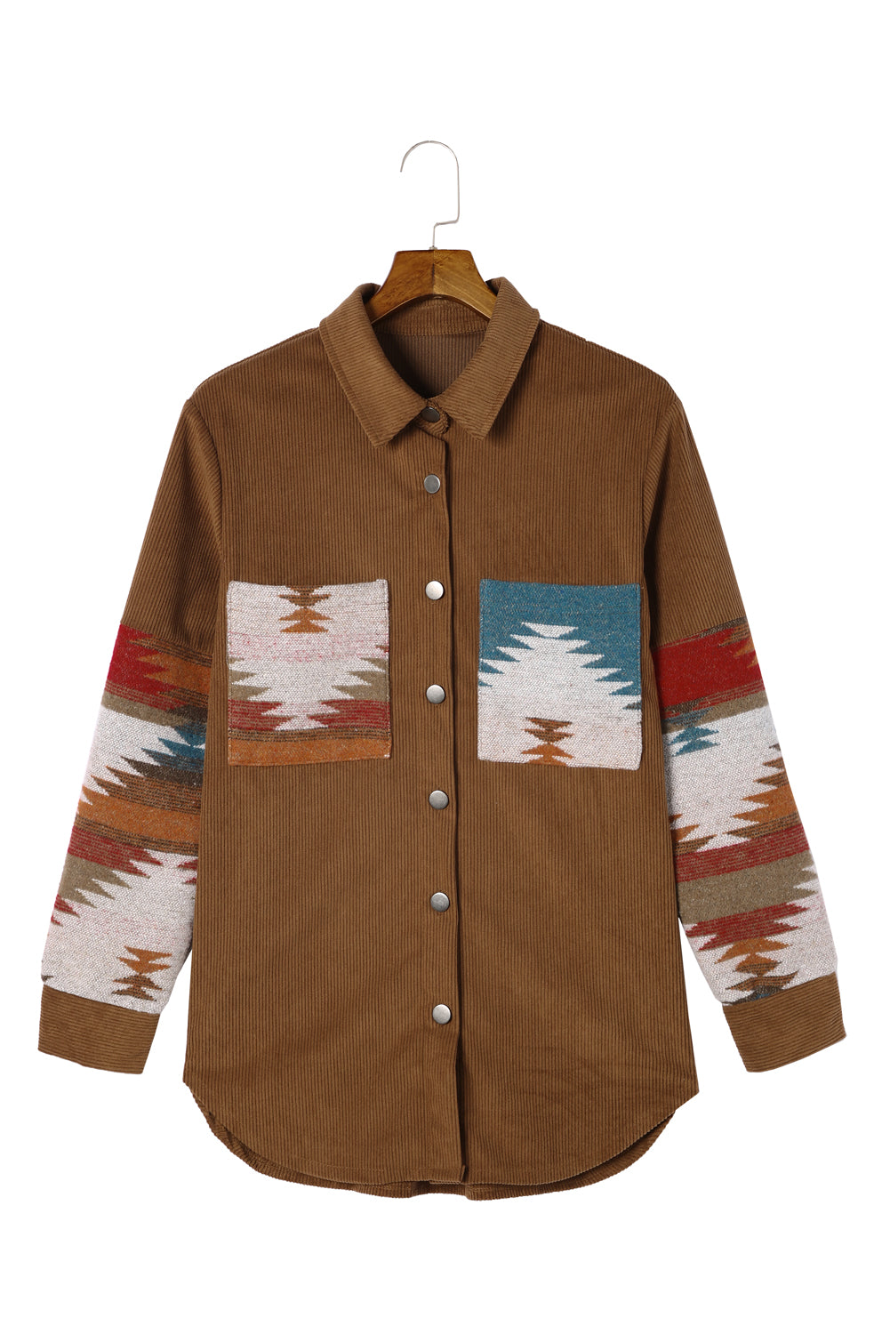Aztec Print Corduroy Jacket