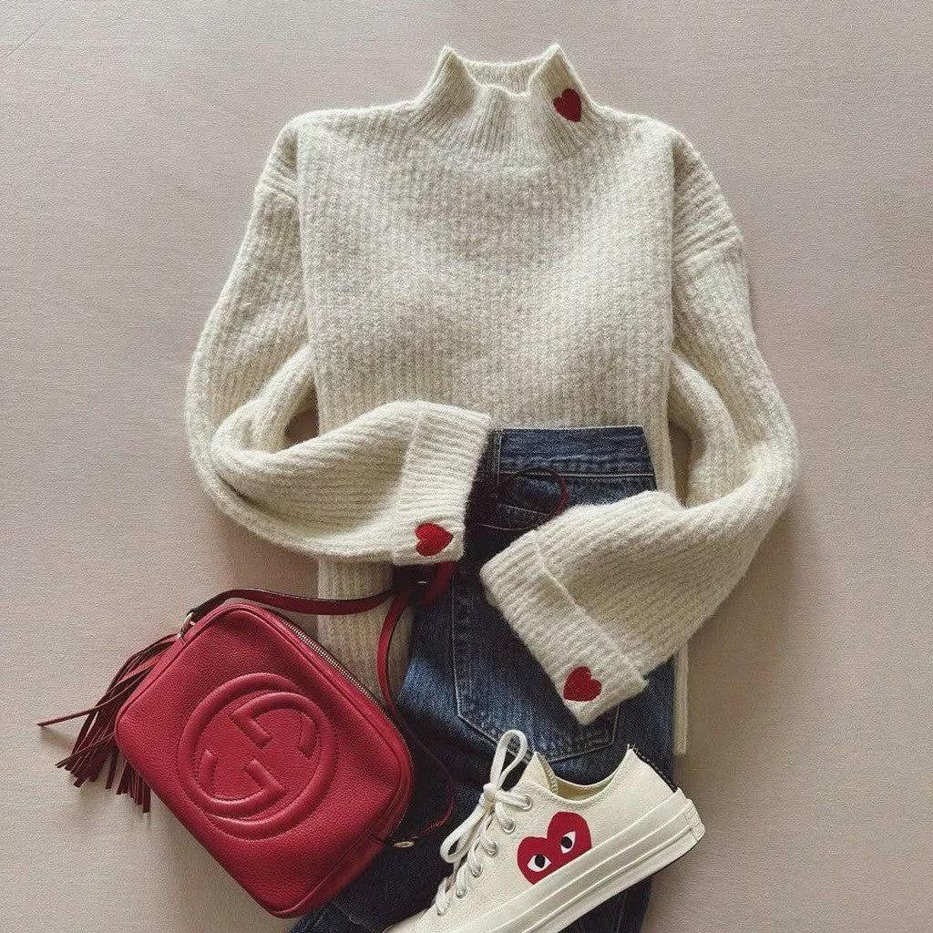 Cozy Mock Neck Long Sleeve Sweater
