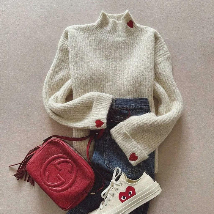 Cozy Mock Neck Long Sleeve Sweater